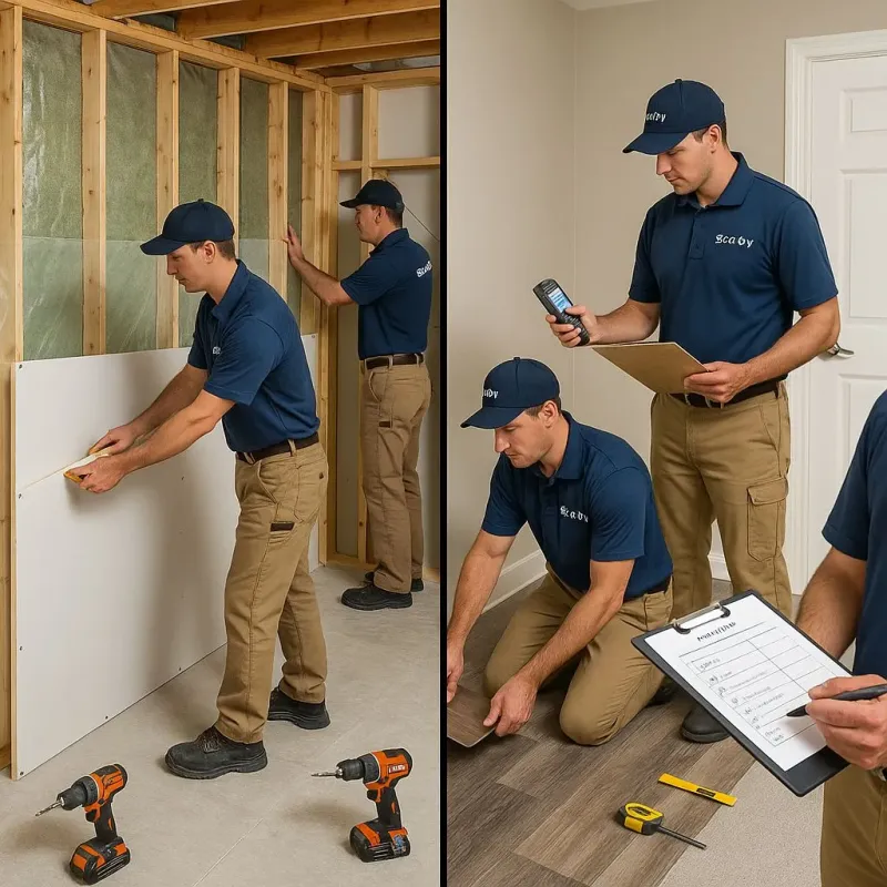 Repairs and Reconstruction process in Alma, WI